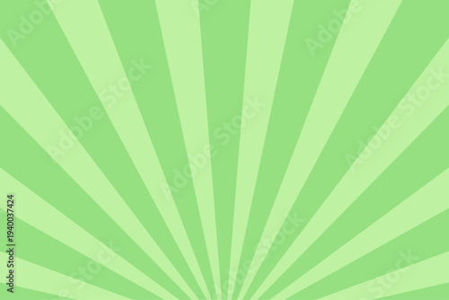 緑色のサンバースト背景デザイン