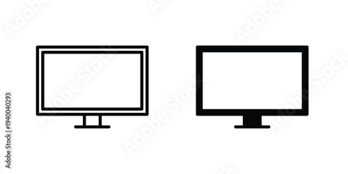 smart Television icon. set of web icons on white background