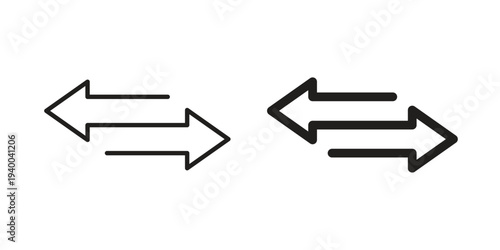 Transfer arrows icon. set of web icons on white background