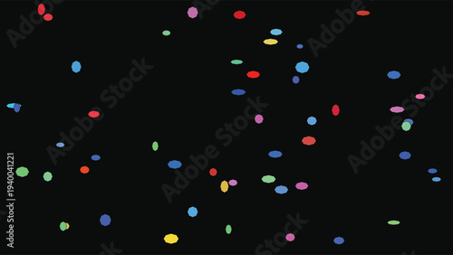 Stained glass mosaic art with vibrant colors and intricate tessellation patterns, abstract design on dark background, modern artistic style