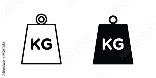 Weight icon. set of web icons on white background