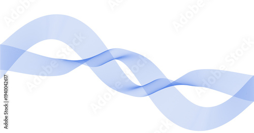 Elegant blue infinity symbol wave design seamless pattern isolated on transparent background