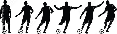 Market Stall Vector Icon Set Black Silhouette Street Food Fair Vendors Customers and Local Shop Booths Isolated on White Background for Commercial Design