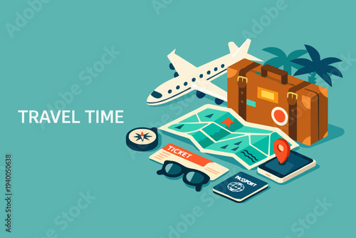 Travel Items and Plane