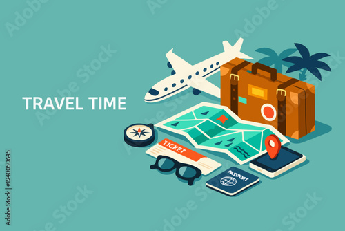 Travel Items and Plane