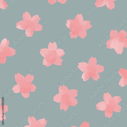 水彩の桜の壁紙・パターン