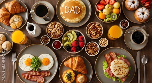 Delicious father's day breakfast table setting ideas for dad