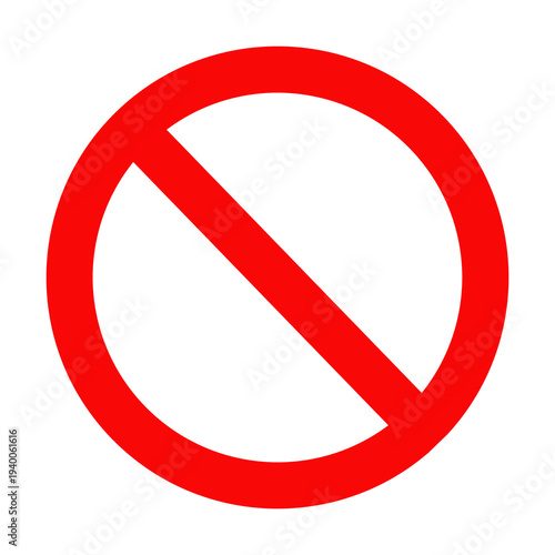 Free Download Prohibition Icon Red Circle Symbol - GFXLoad