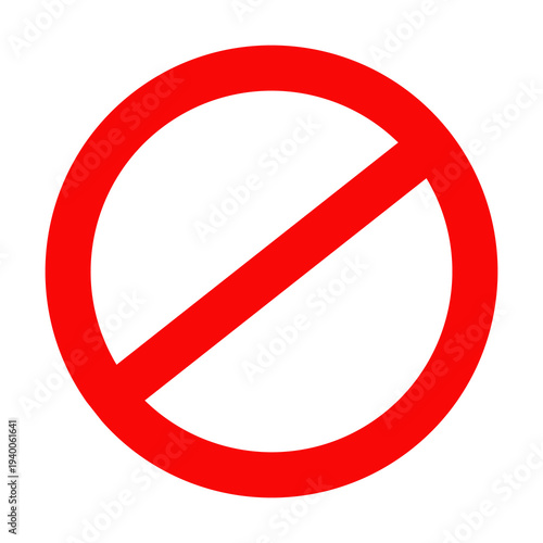 Free Download Prohibition Icon Red Circle Symbol - GFXLoad