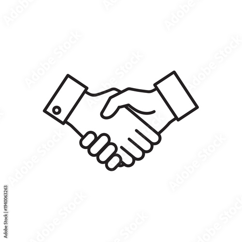 Partnership Deal and Trust Icon.
