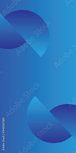 Background circle split gradient color. Banner pattern