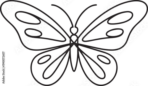 Beautifully detailed butterfly illustration with elegant wings isolated on transparent background