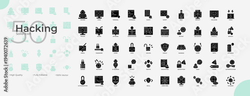 Hacking Solid Editable Icons set