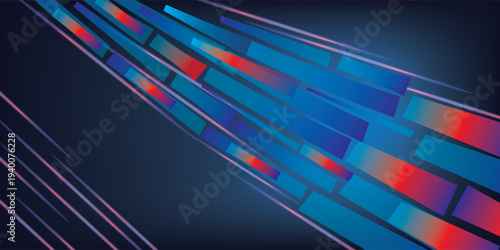 PrintRaw Motion Background - Dynamic Layered Flow and Diagonal Shapes in Abstract Tech Composition