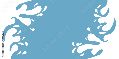 White milk color splash wave background