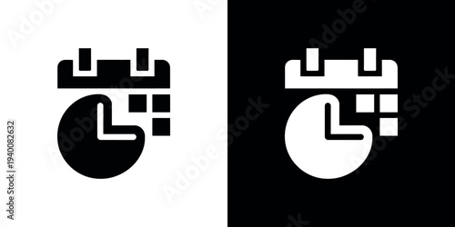 Black and white geometric on contrasting backgrounds