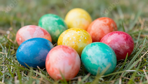 Wallpaper Mural Wicker Basket of Colorful Easter Eggs
 Torontodigital.ca