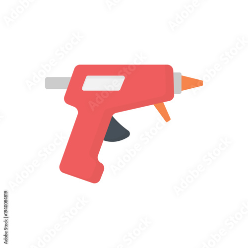 Head glue gun vector illustration on a wite background