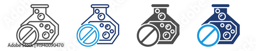 chemical free icon set multiple style