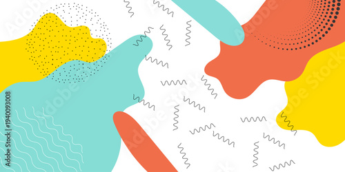 Abstract pop art colour wave pattern background. Vector pattern. Color wave template and presentation design