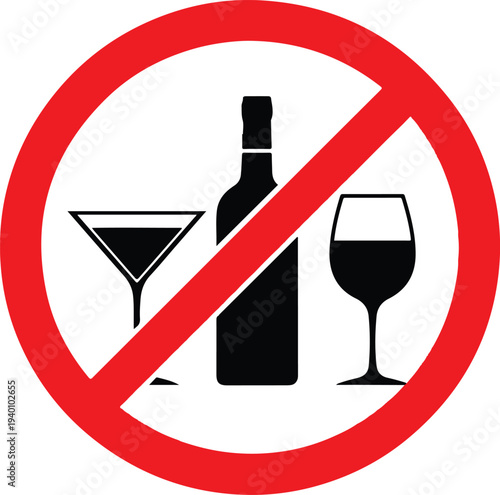 Do not drink alcohol in this area