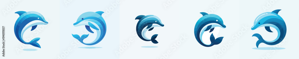 Obraz premium Vector of a Dolphin