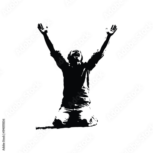 Black and white illustration of a drum set in hand drawn style vector