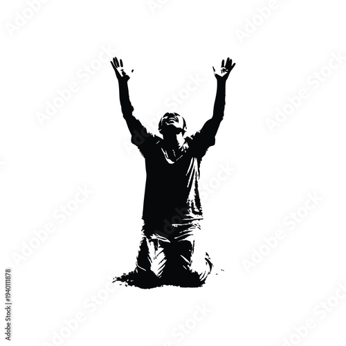 Black and white illustration of a drum set in hand drawn style vector