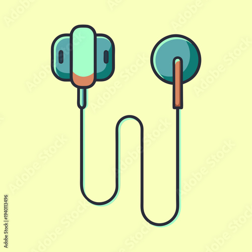 Minimalist Earphones with a Clean Design and Subtle Color Palette Displayed Nicely