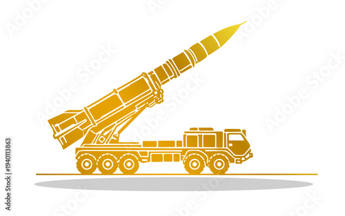 cool intercontinental missile carrier truck