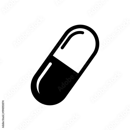 Close-Up of Medicine Capsule Pill for Healthcare and Pharmaceutical Use