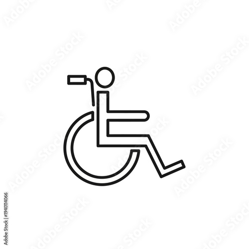 Accessible Handicapped Wheelchair Symbol for Inclusive Design