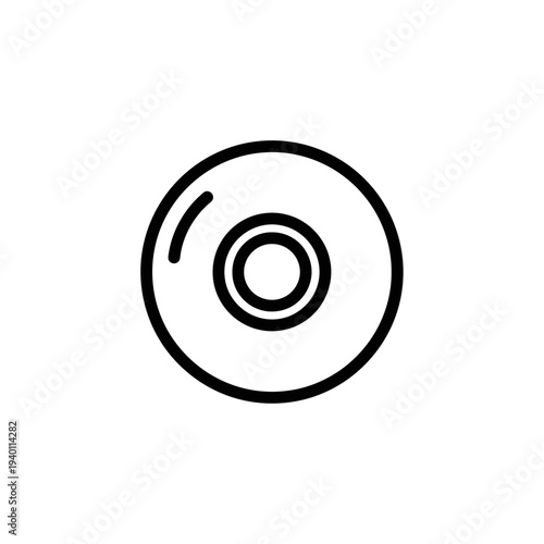 Close-up of a Compact Disc with Reflection and Light Effects for Digital Media