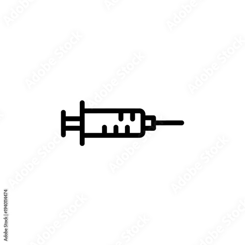 Close-up of a Medical Syringe for Injection and Vaccination Procedures