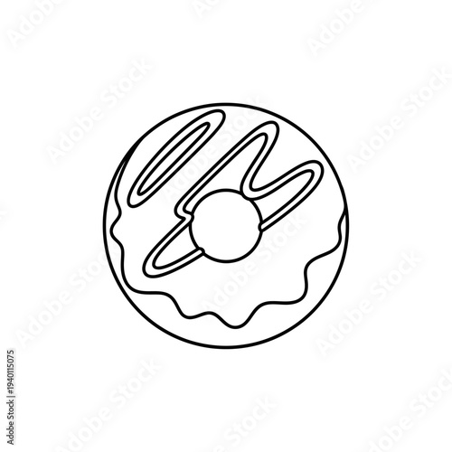 Delicious Donut with Chocolate Glaze and Sprinkles for Dessert Lovers