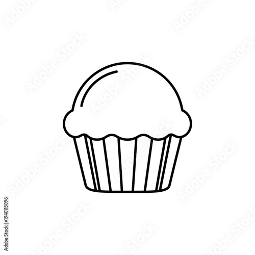 Delicious Cupcake with Fluffy Frosting and Soft Pastry Dessert