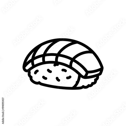 Delicious Sushi Roll with Fresh Fish and Vegetables for Healthy Dining