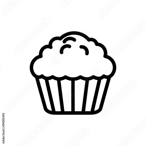 Delicious Sweet Muffin with Fluffy Texture and Golden Crust