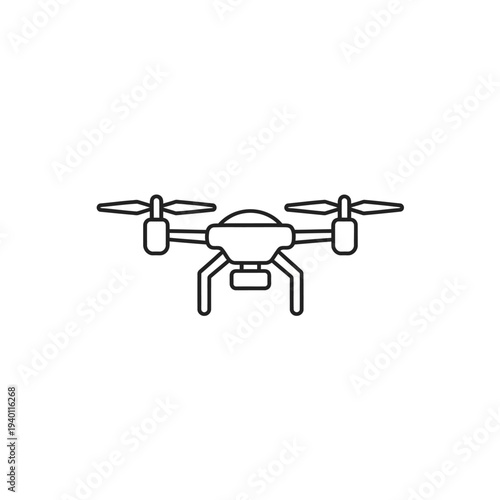 High-Tech Drone Illustration for Modern Aerial Delivery and Surveillance
