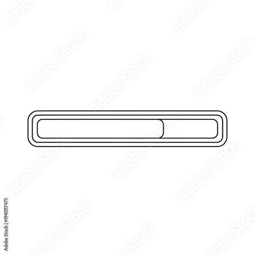 Minimalist Line Art of a Slender Pencil Sharpener in Contemporary Style