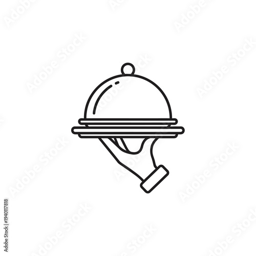 Minimalist Hand Holding Cloche Dome Cover for Elegant Food Presentation