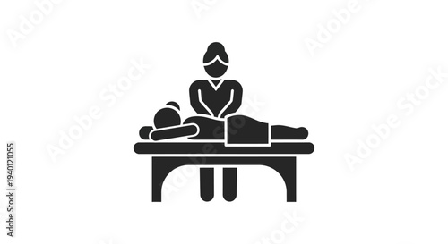 Woman Receiving Massage Therapy on a Table.