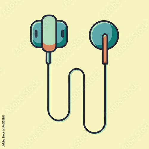 Minimalist Earphones with a Clean Design and Subtle Color Palette Displayed Nicely