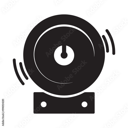 A simple black and white illustration of a classic crystal ball on base