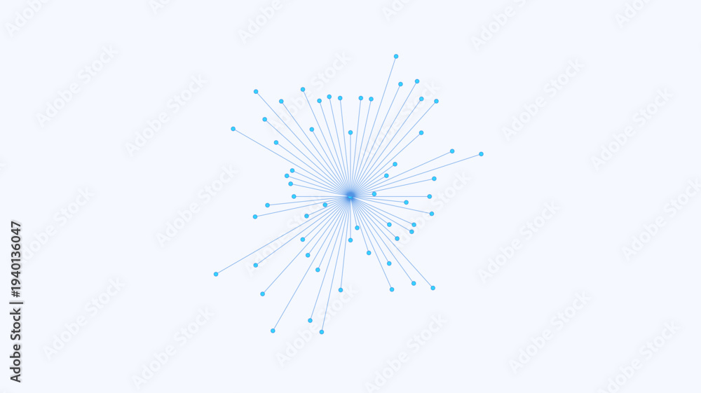 Obraz premium Dynamic Abstract Vector Network Illustrating Data Connection and Information Hub