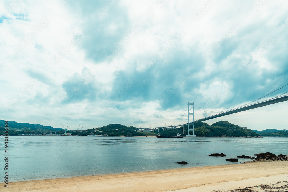 Fototapeta premium 愛媛県今治市馬島の風景