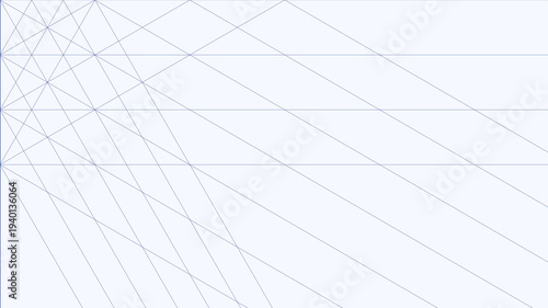 Dynamic Abstract Blue Line Geometry on a Clean Background