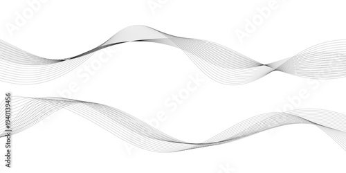 Canvas Print Dynamic Waveform Flow