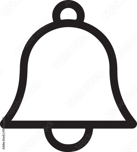 Notification bell icon symbol for alerts messages reminders and updates in web and mobile app interface.