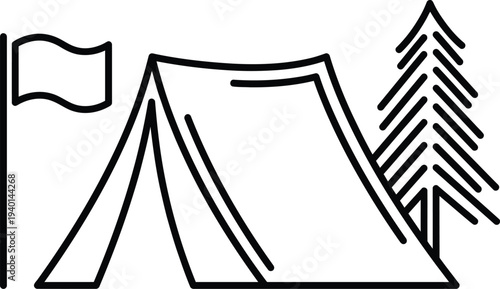 Man looking through telescope at sunset